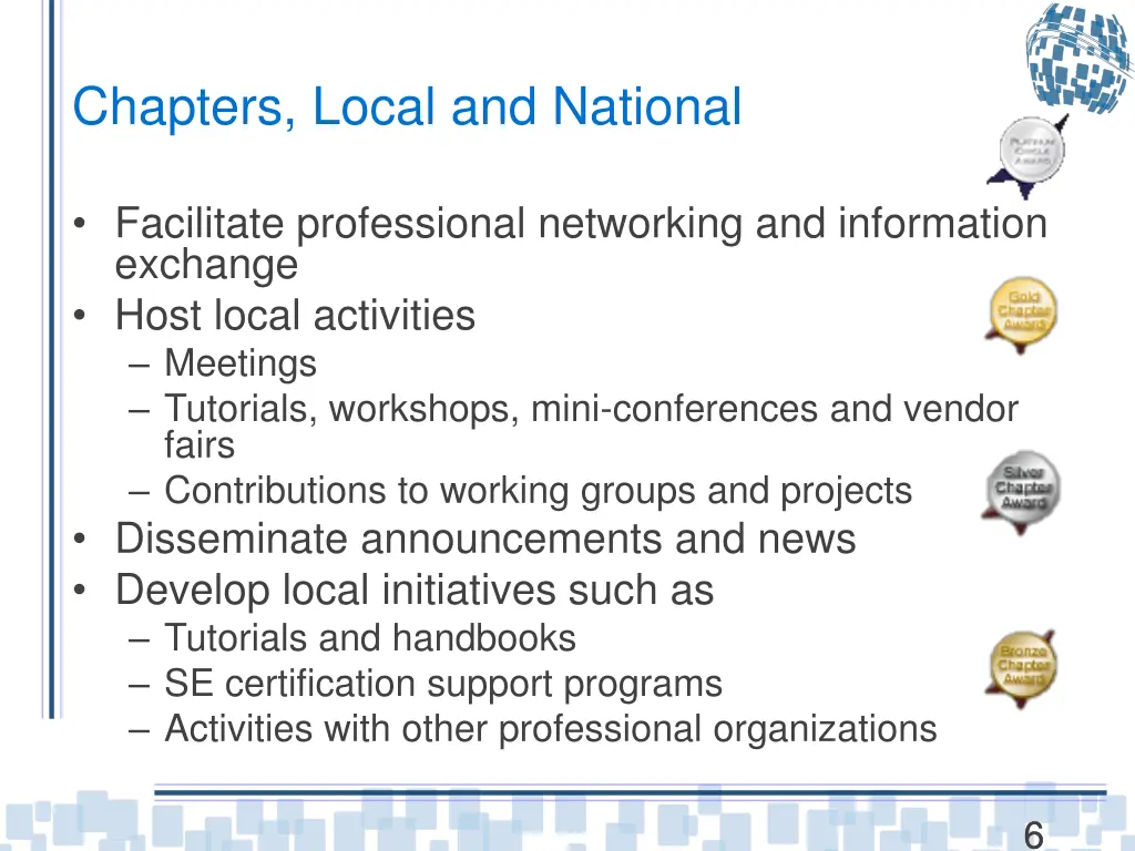 chapters local and national