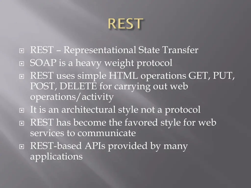 rest representational state transfer soap