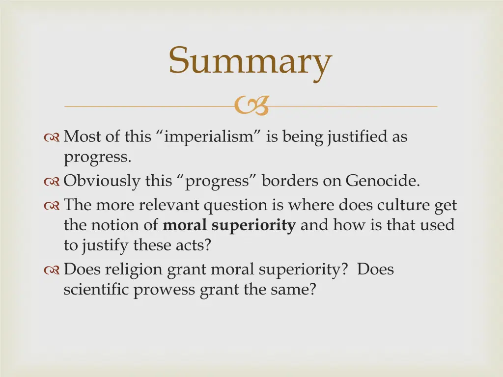 summary
