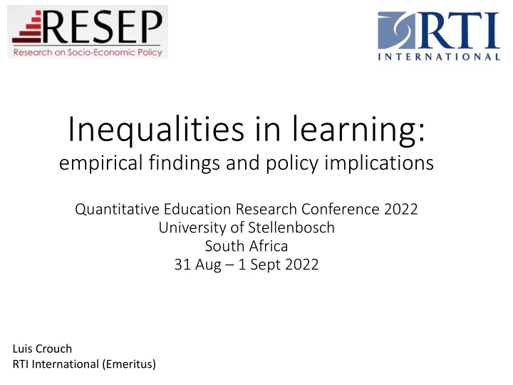inequalities in learning empirical findings