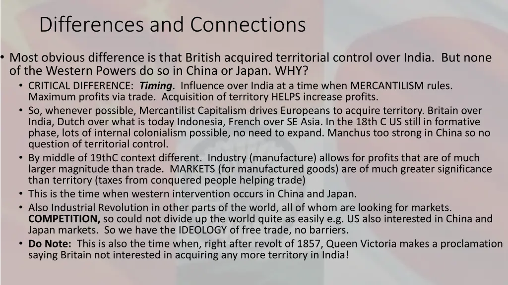 differences and connections