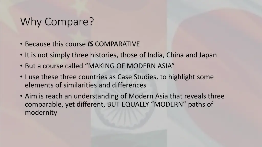 why compare