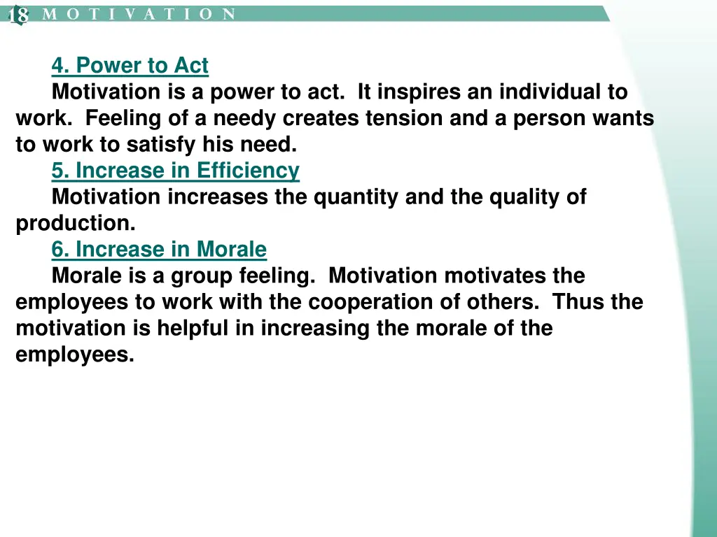 4 power to act motivation is a power