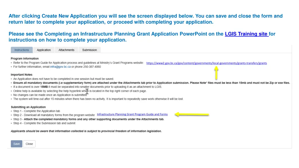after clicking create new application you will
