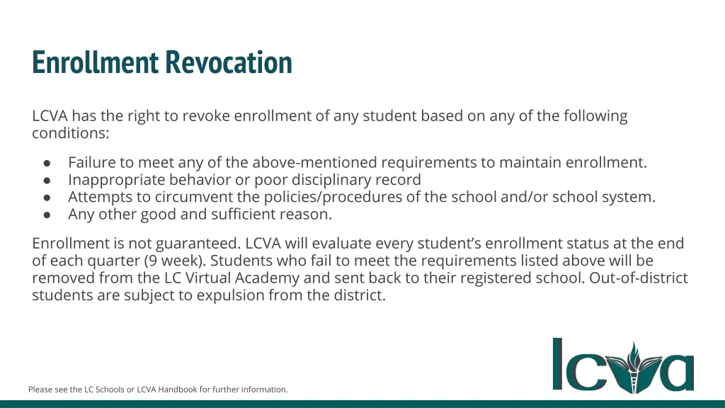 enrollment revocation
