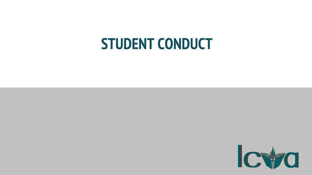 student conduct