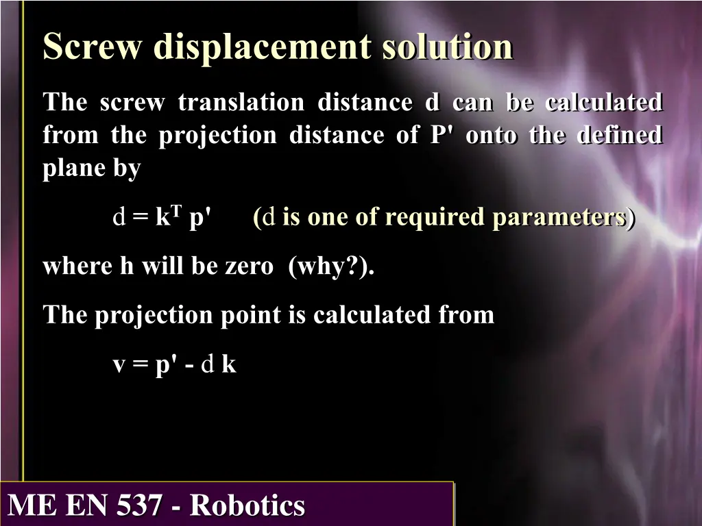 screw displacement solution 3