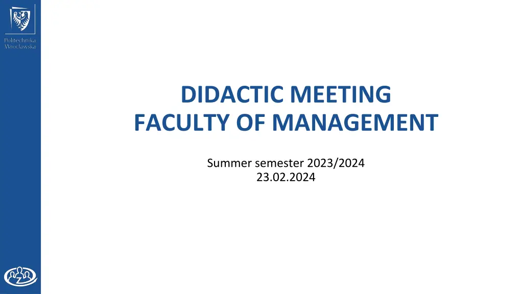 didactic meeting faculty of management