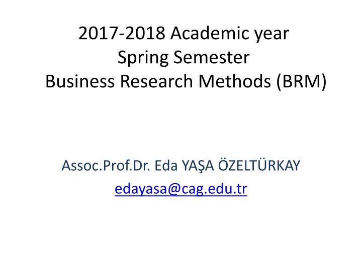 2017 2018 academic year spring semester business