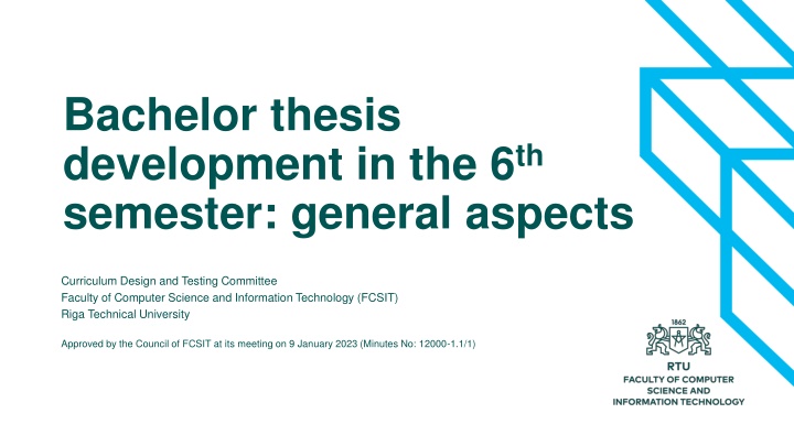 bachelor thesis development in the 6 th semester
