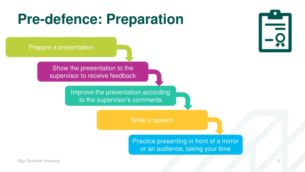 pre defence preparation