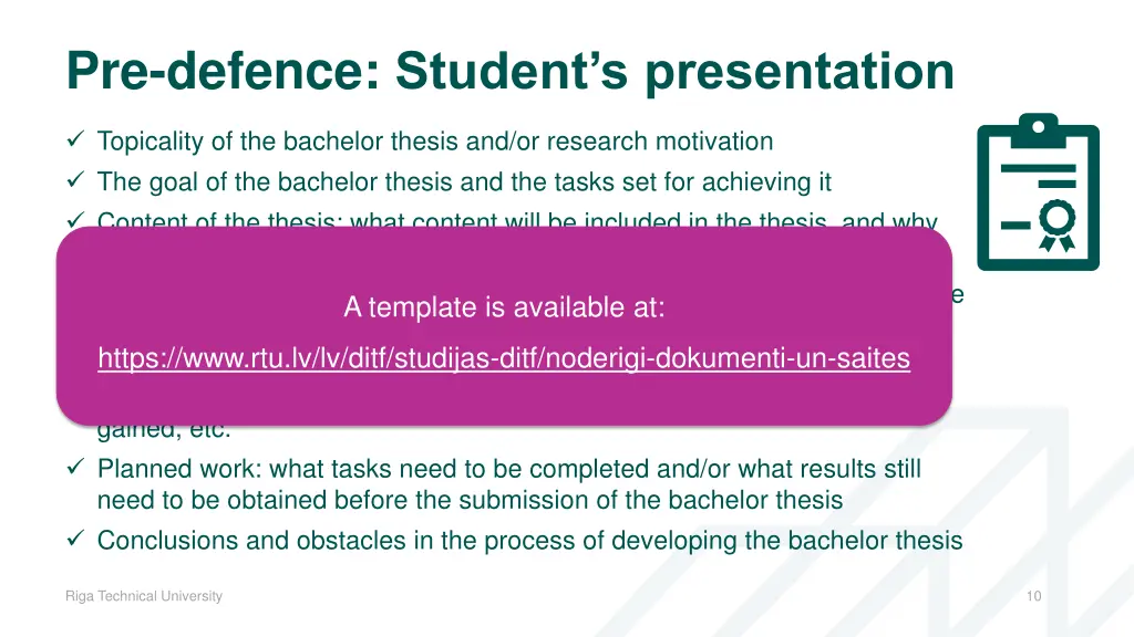 pre defence student s presentation