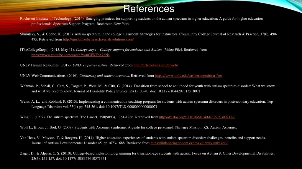 references 1