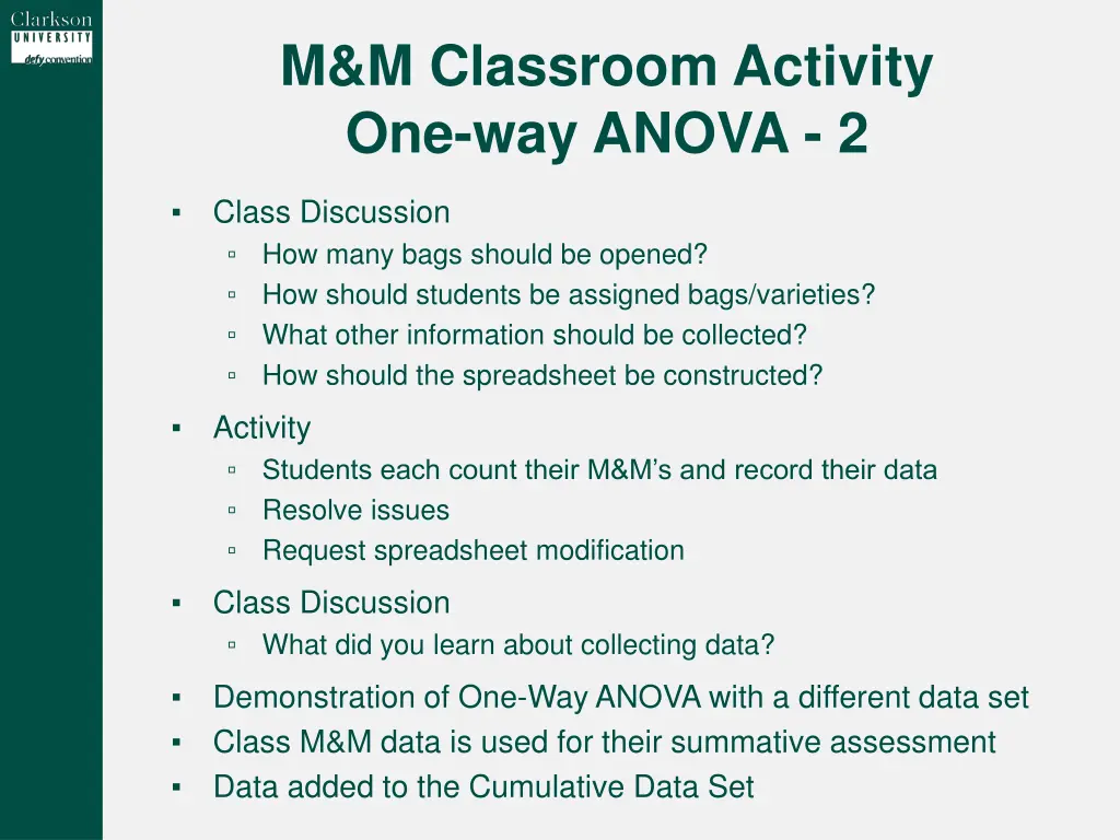 m m classroom activity one way anova 2