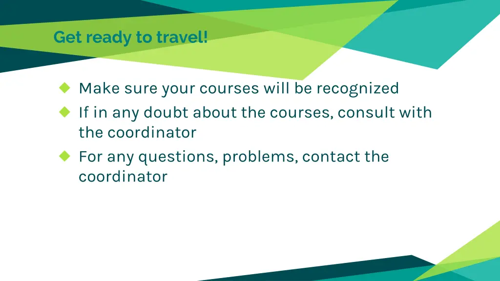 get ready to travel