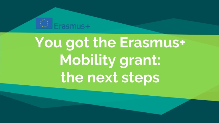 you got the erasmus mobility grant the next steps