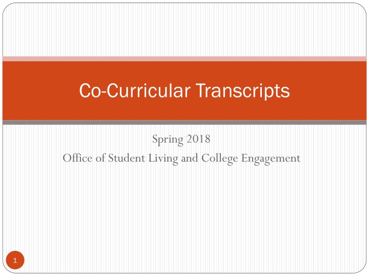 co curricular transcripts