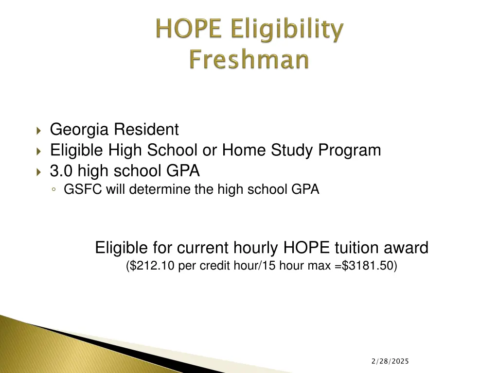 georgia resident eligible high school or home