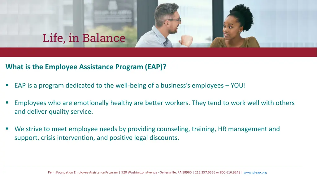 what is the employee assistance program eap