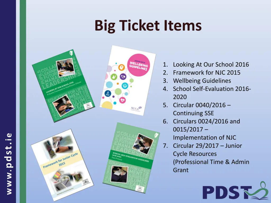 big ticket items
