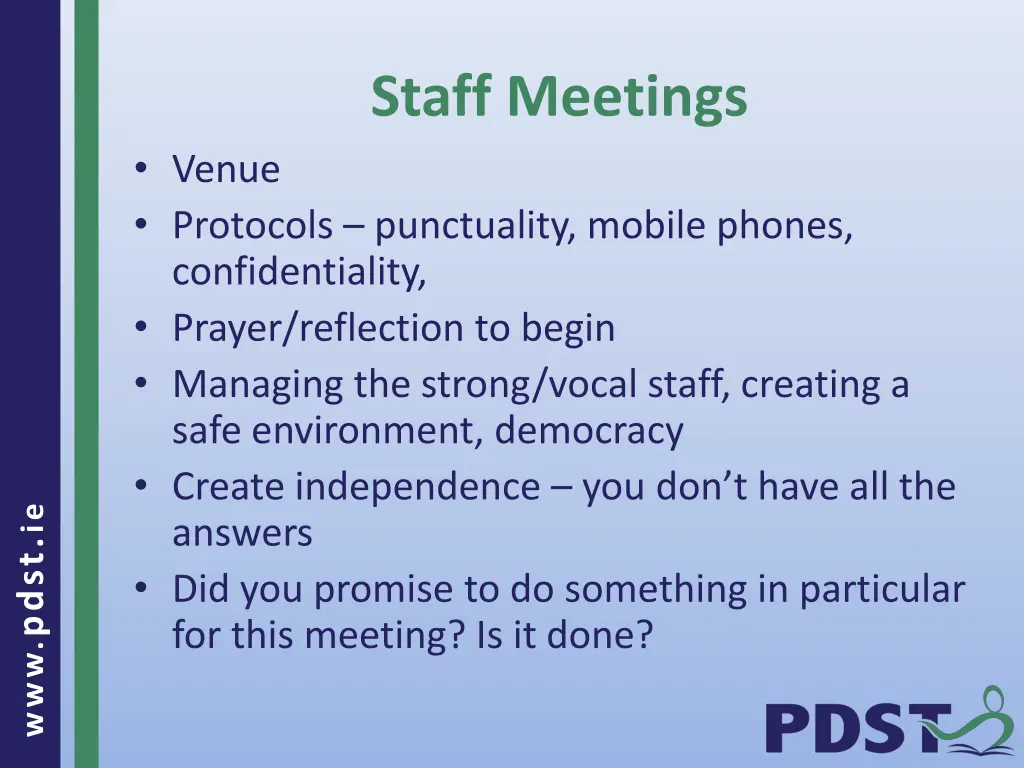 staff meetings 1