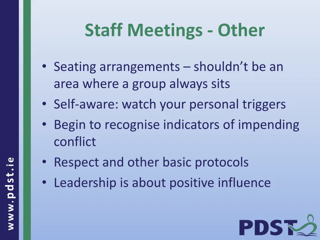 staff meetings other