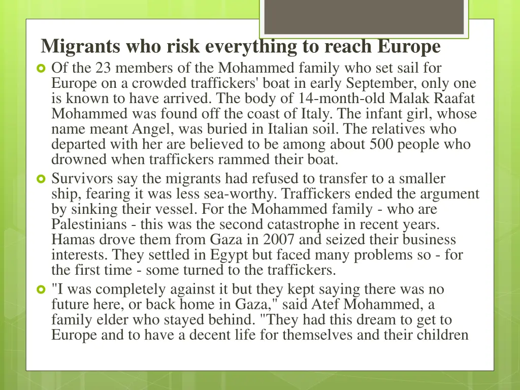 migrants who risk everything to reach europe