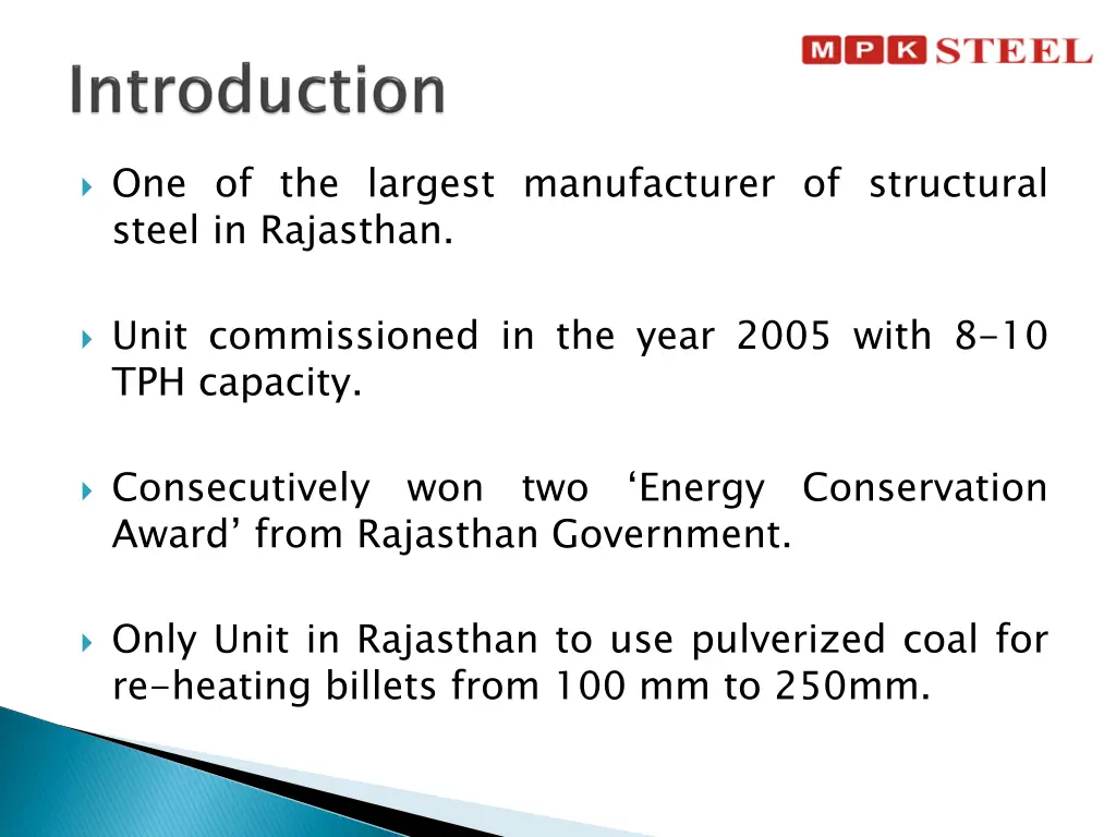 one of the largest manufacturer of structural