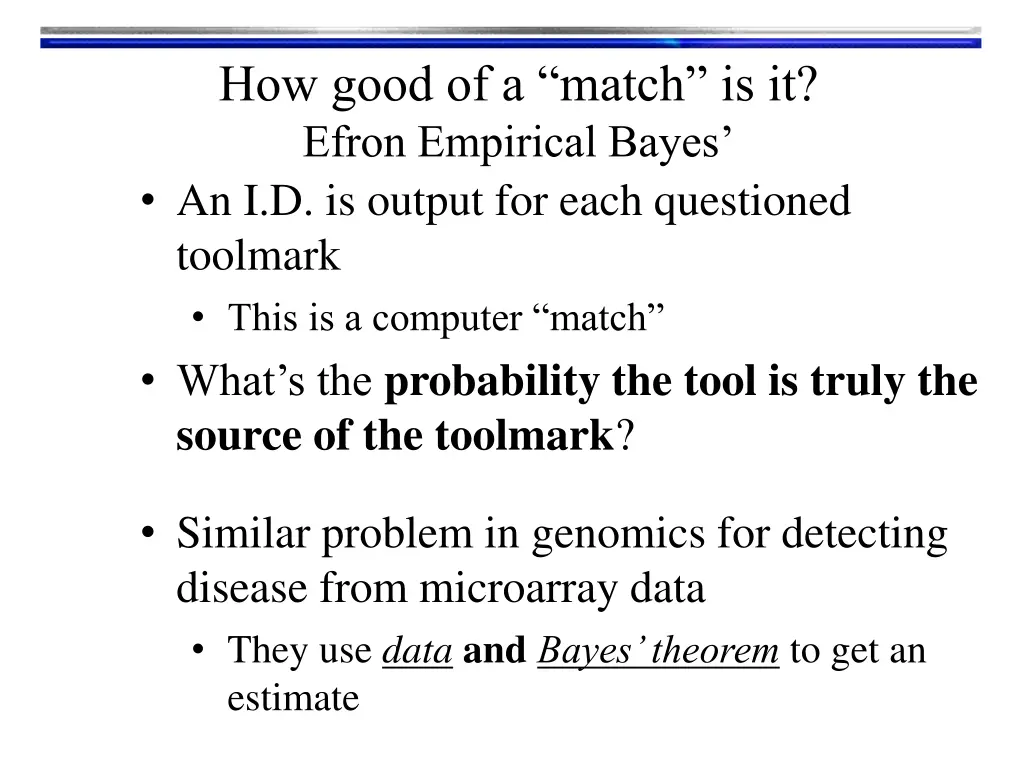 how good of a match is it efron empirical bayes
