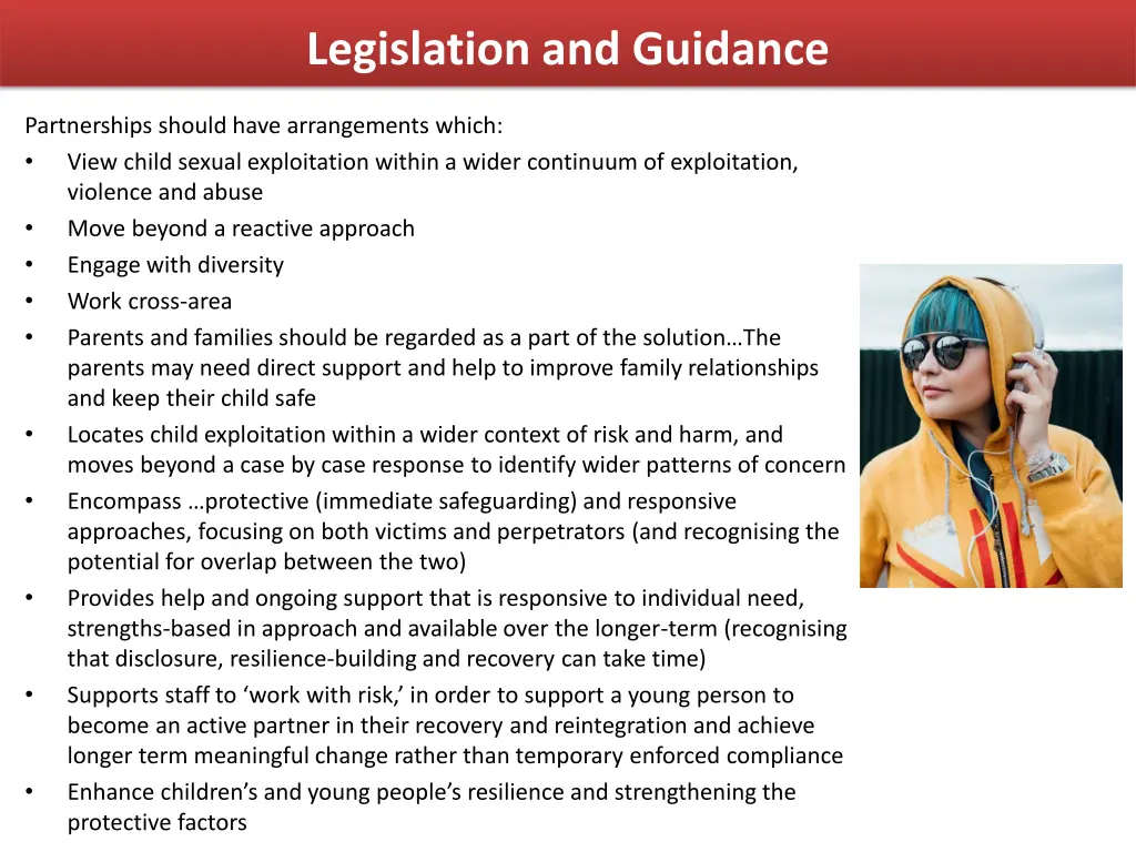 legislation and guidance