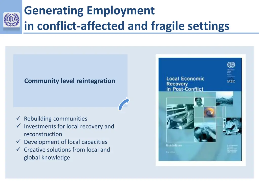 generating employment in conflict affected 1