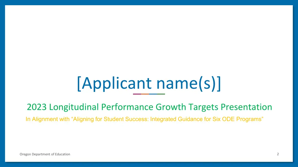 applicant name s