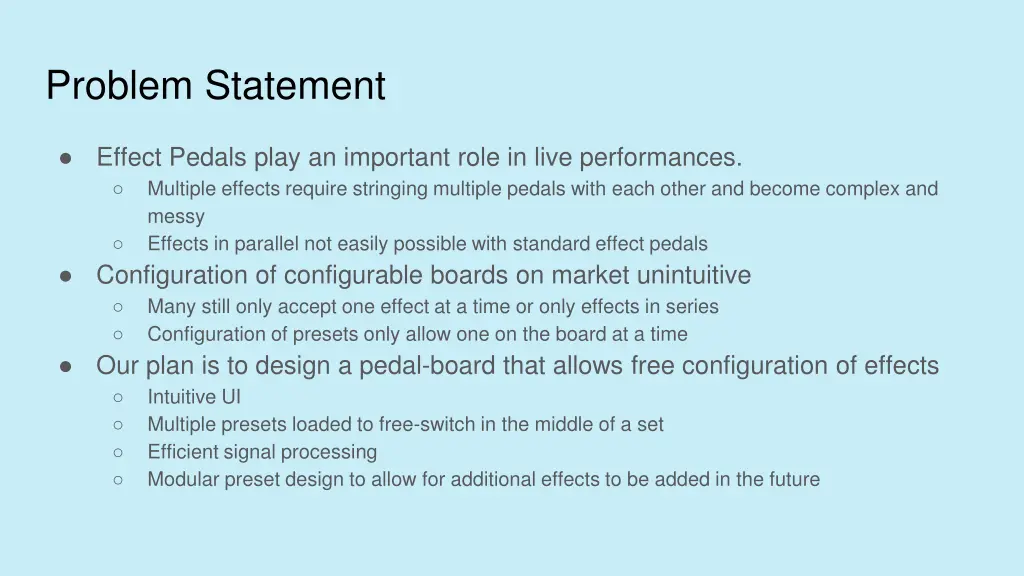 problem statement