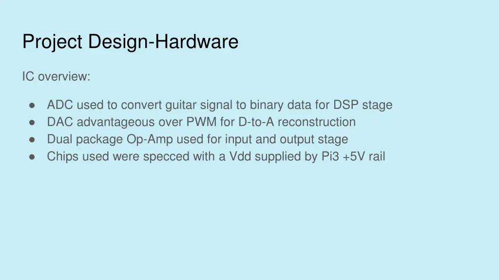 project design hardware