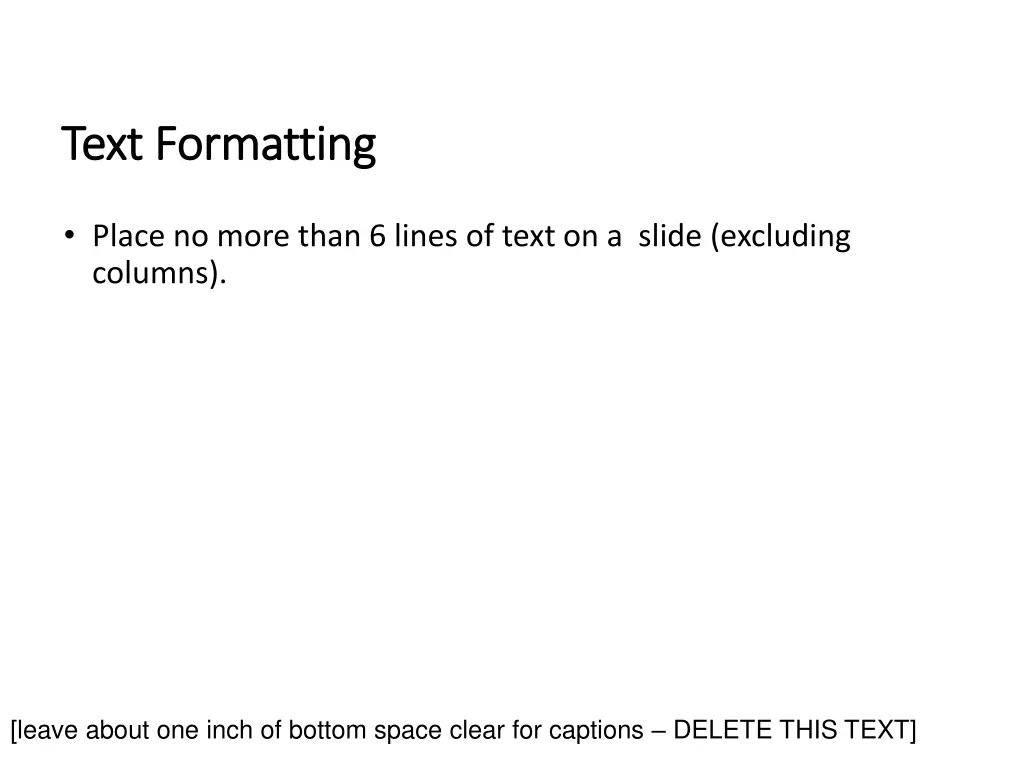 text formatting text formatting