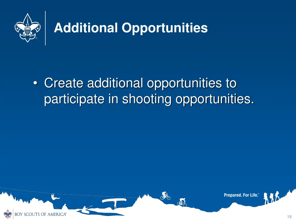 additional opportunities