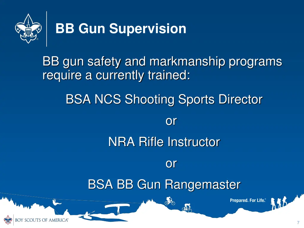 bb gun supervision
