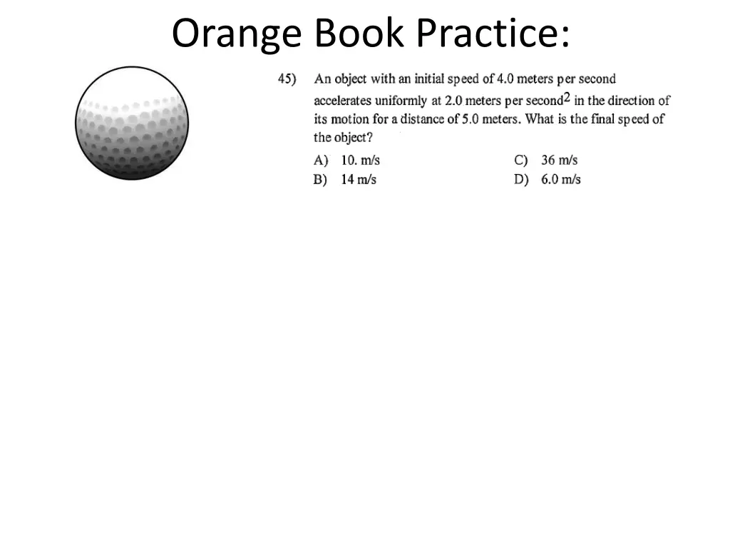 orange book practice