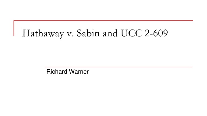 hathaway v sabin and ucc 2 609