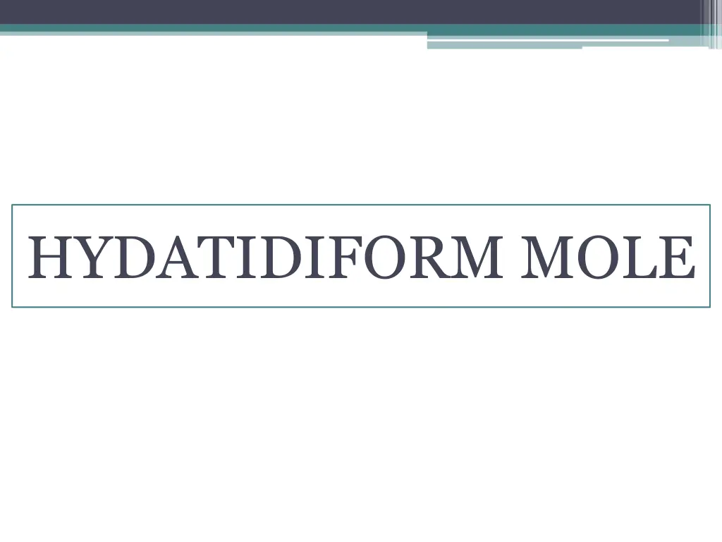 hydatidiform mole