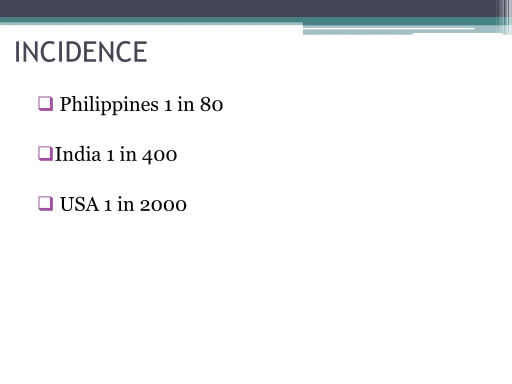 incidence