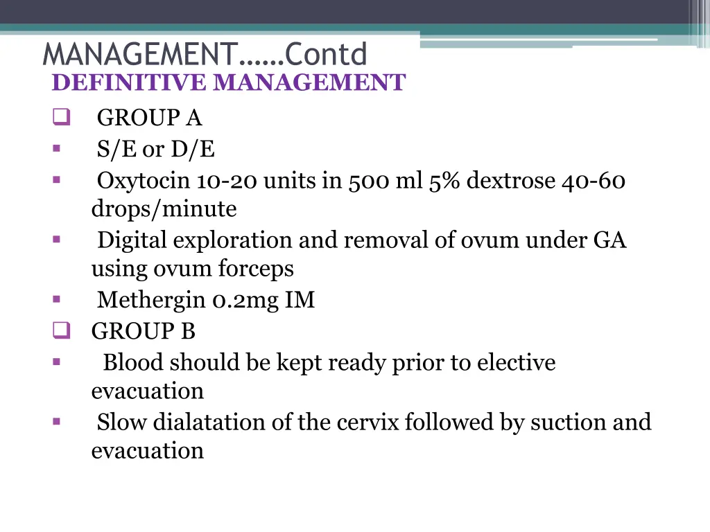 management contd definitive management group