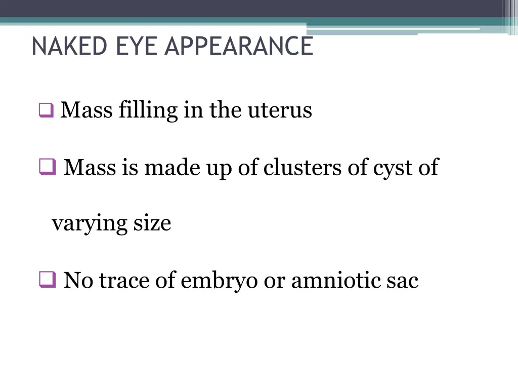 naked eye appearance