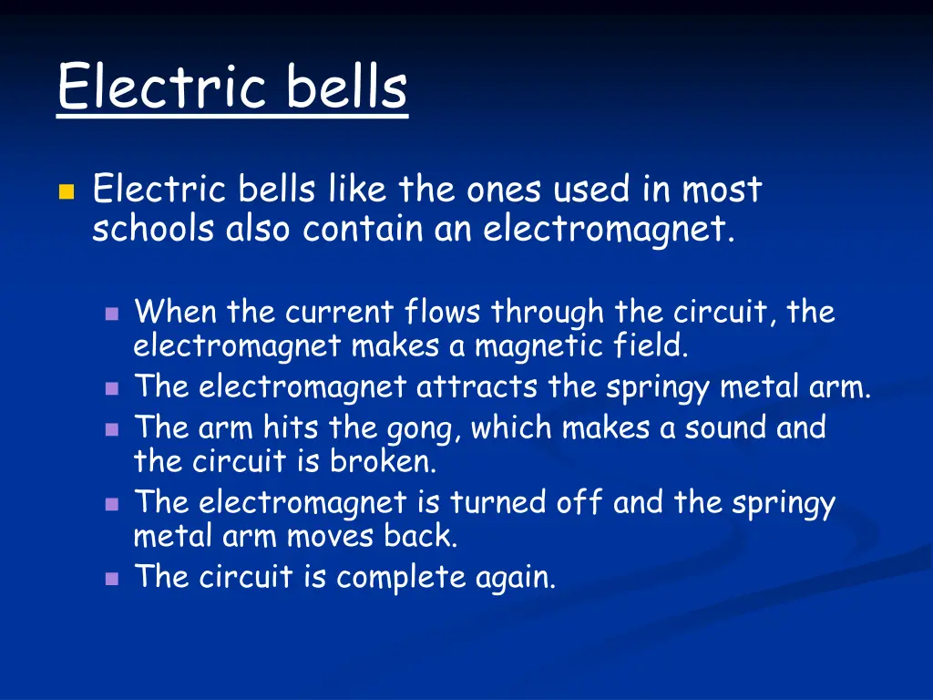 electric bells