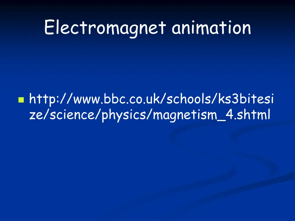 electromagnet animation
