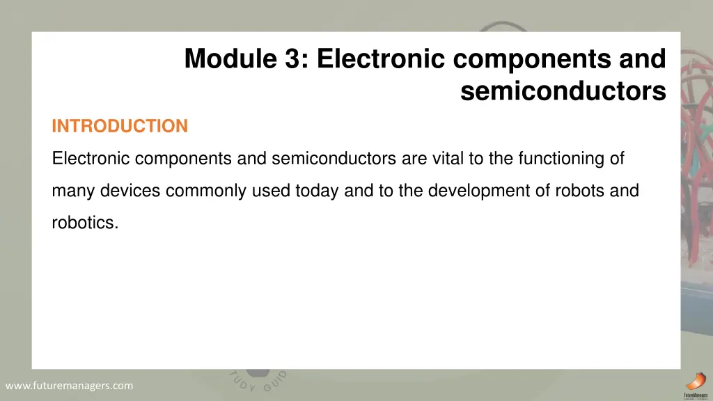 module 3 electronic components and
