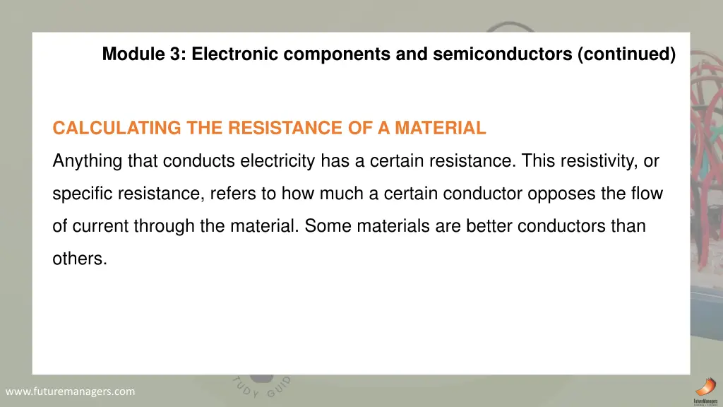 module 3 electronic components and semiconductors
