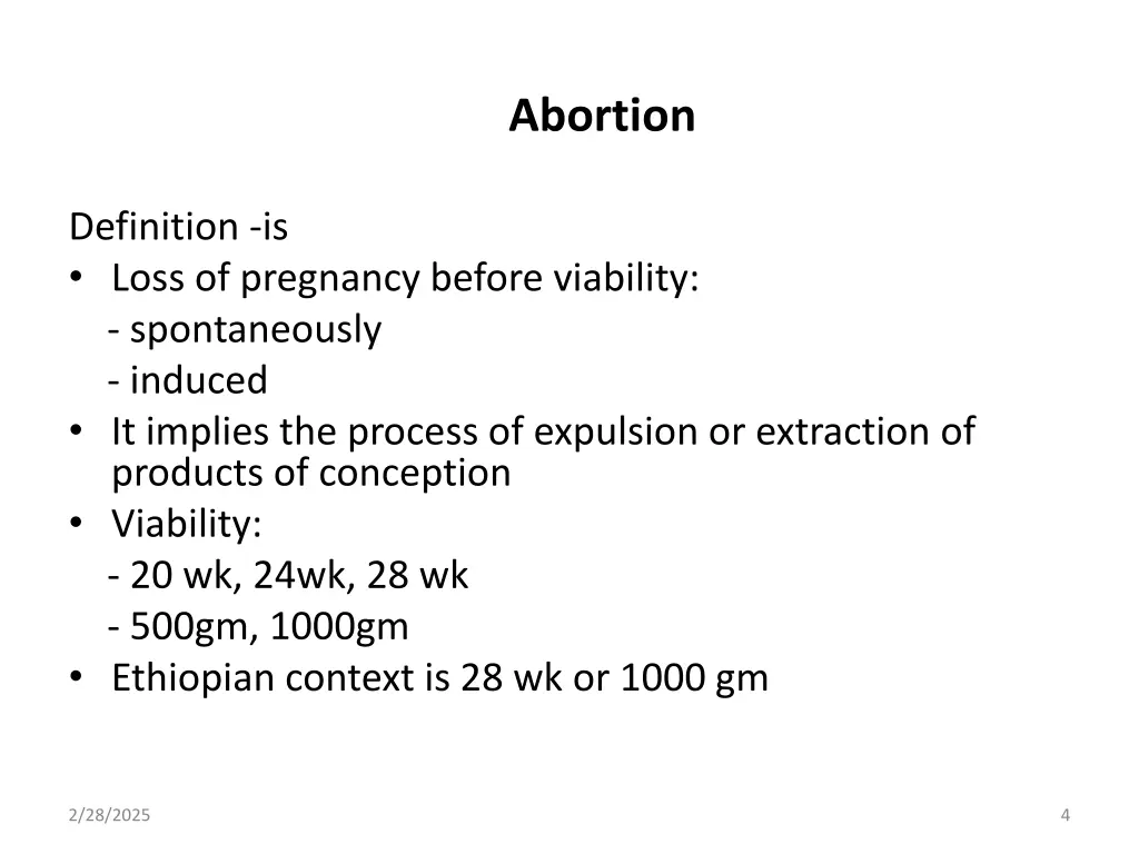 abortion
