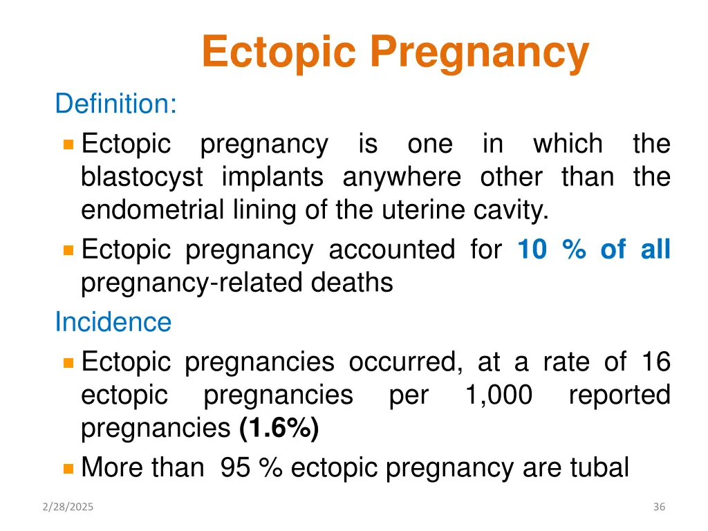 ectopic pregnancy