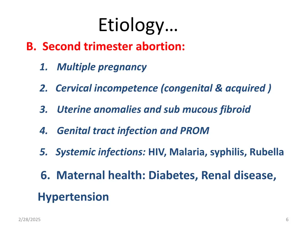 etiology 1